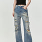 FISH MOUTH JEANS PANTS