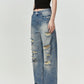 FISH MOUTH JEANS PANTS