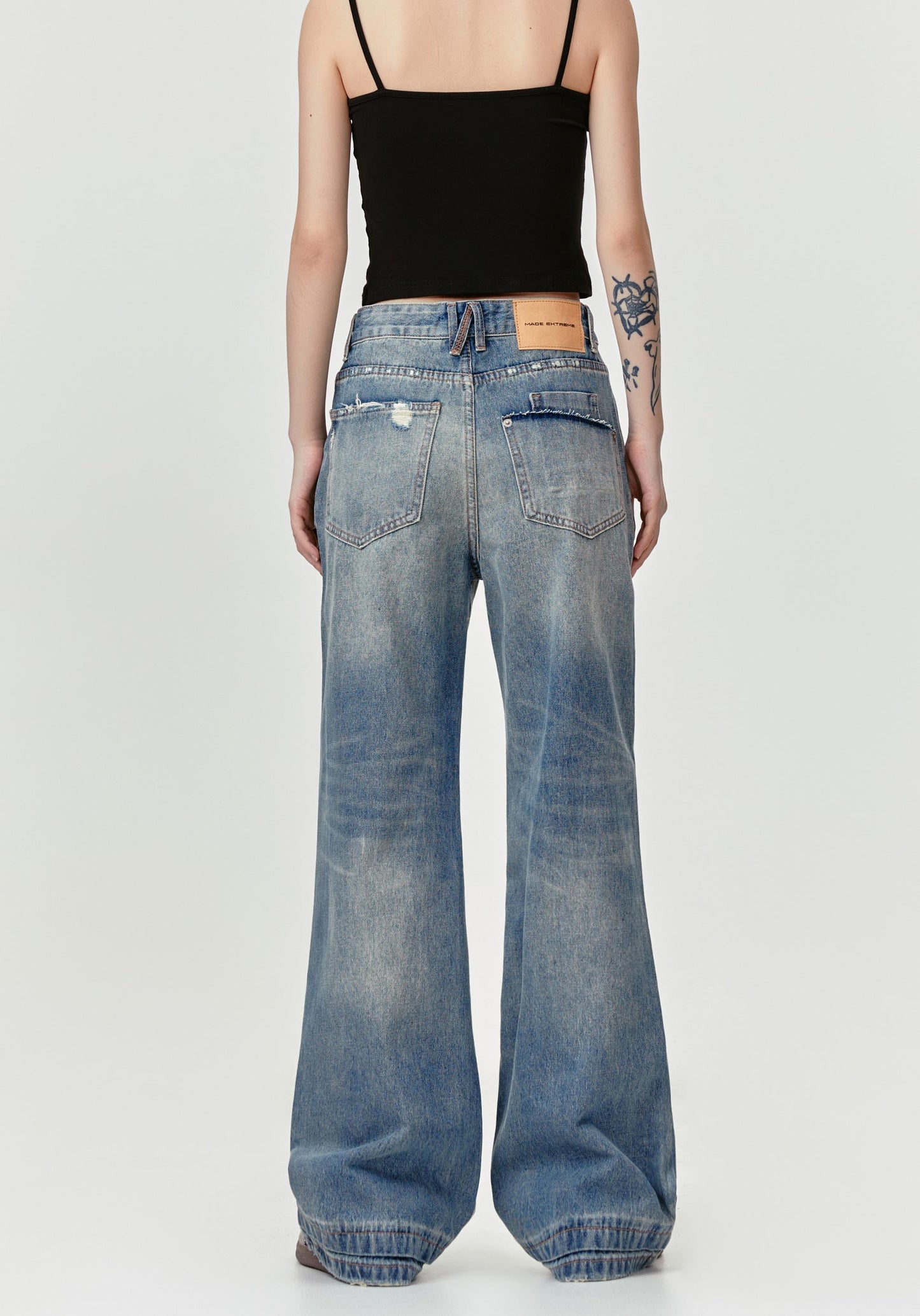 FISH MOUTH JEANS PANTS