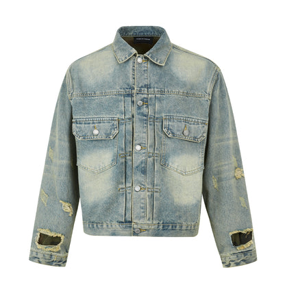 TREAD-WATER FEEDING DENIM JACKET