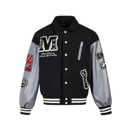 AROUND THE WORLD VARSITY JACKET