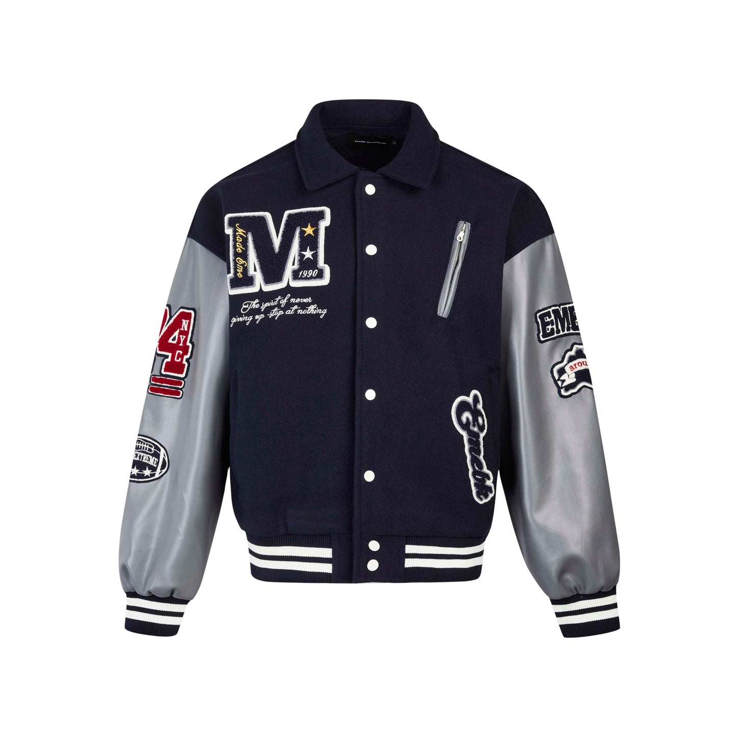 AROUND THE WORLD VARSITY JACKET