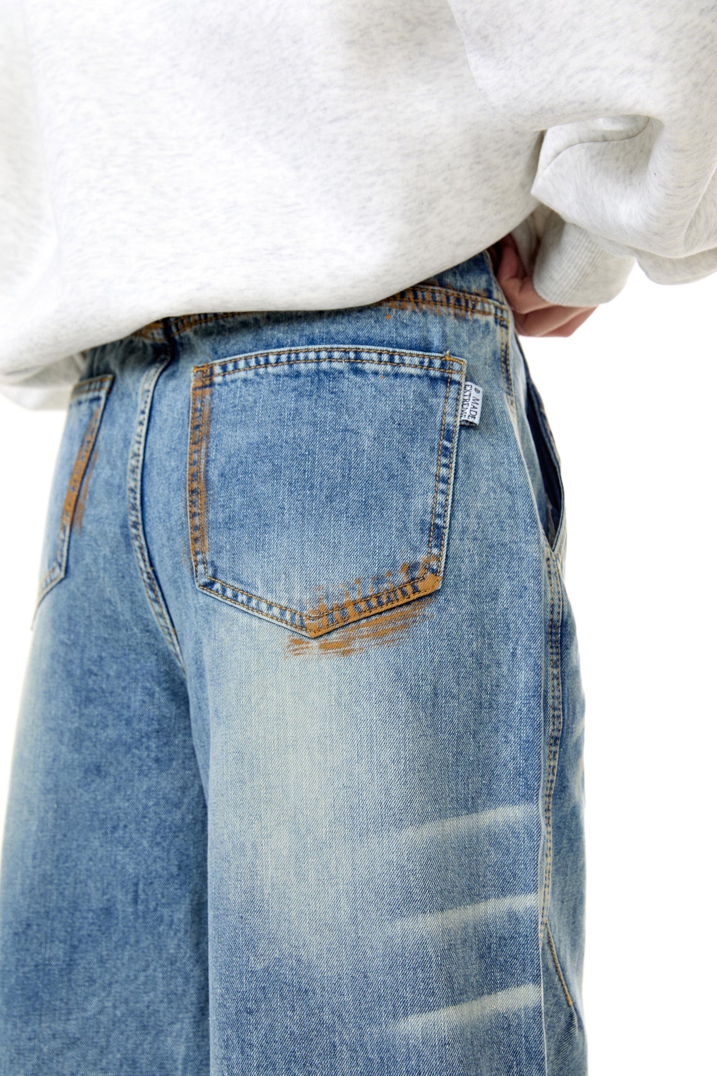 SEWING THE WOUND JEANS PANTS